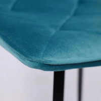 Стул AksHome MIRA (Мира) морской велюр/черный купить в Минске